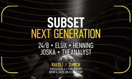 SUBSET: Next Generation (free entry)