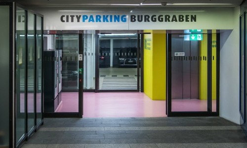 Giveaway-Aktion Cityparking Burggraben