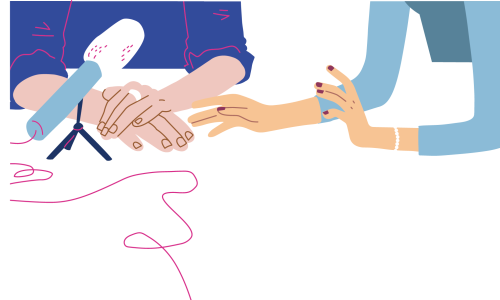 IRRE WELLE &ndash; ZWEI FRAUEN STRAHLEN AUS