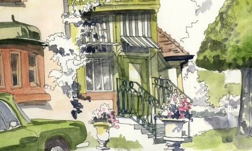 Urban Sketchen &ndash; Skizzieren im Park des Museums Langmatt
