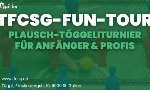 Tischfussball-Turnier: TFCSG-Fun-Tour (f&uuml;r Anf&auml;nger & Profis)