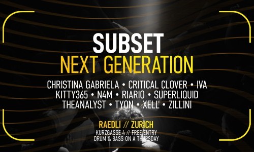 SUBSET: Next Generation (free entry)