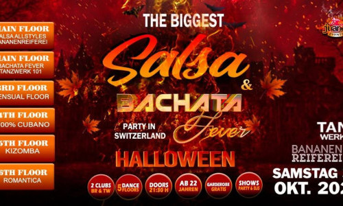 THE BIGGEST SALSA AND BACHATA FEVER HALLOWEEN PARTY IN SWITZERLAND