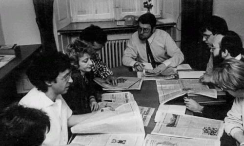 Podiumsgespräch über den Lokaljournalismus und seine Rolle für die Demokratie