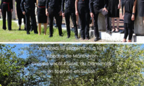 Groupe vocal Kolorit, du Danemark, en tourn&eacute;e en Suisse.