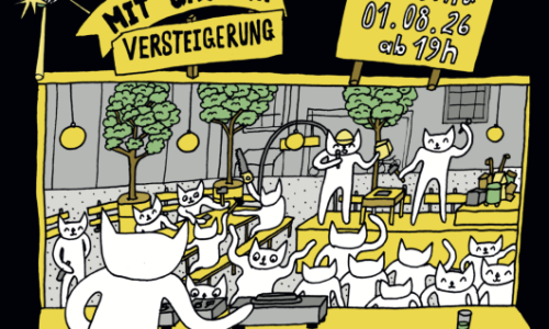 Museum Kraftfeld, Finissage mit Versteigerung, Spiel.wiese: Sachen bediscokugeln, Vollversammlung aller Portiers, Zunami