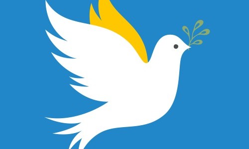 Ein Fenster &ouml;ffnen. F&uuml;r den Frieden.