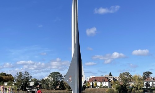 MS Flâneur der Basler Personenschifffahrt AG am Dreiländereck