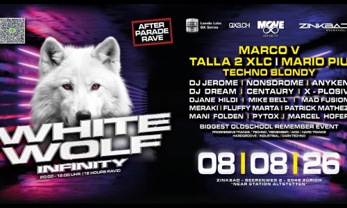 AFTER PARADE WHITE WOLF INFITY - Techno Remember Trance in Z&uuml;rich