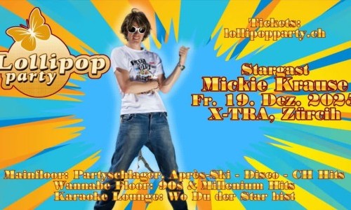 Lollipop Christmas Party mit Mickie Krause, 2 Dance Floors & Karaoke Lounge