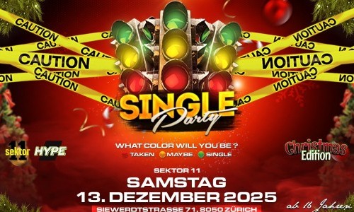 SINGLE PARTY CHRISTMAS @ SEKTOR 11 ZÜRICH