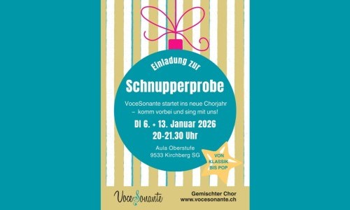 Einladung zu Schnupperproben