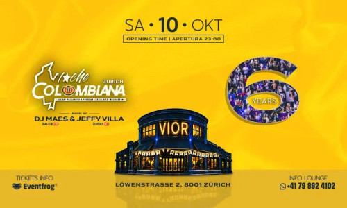 NOCHE COLOMBIANA Z&Uuml;RICH (6 Years Anniversary)