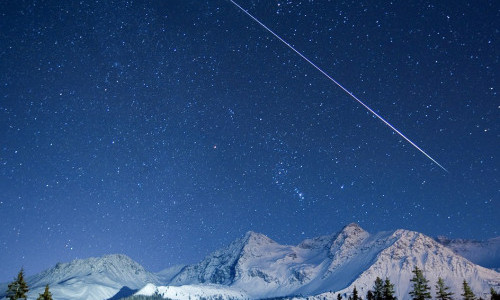 Sternschnuppen am Himmel - Die Perseiden kommen