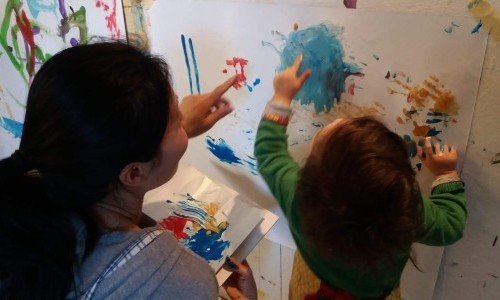 Malatelier f&uuml;r Alle und Eltern-Kind-Malen