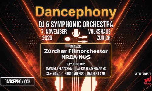 Dancephony Z&uuml;rich: Techno Party mit Mr.Da-Nos & Orchester