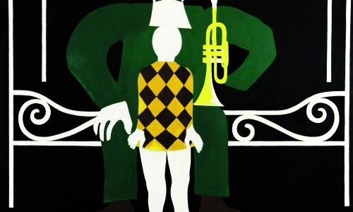 Franz Gertsch. Eisenbett und Trompete, Familie und Paare