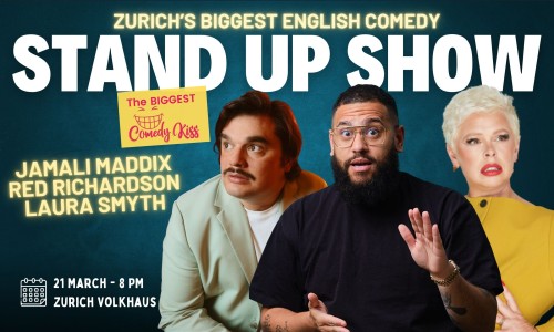 The Biggest Comedy Kiss with Jamali Maddix, Red Richardson and Laura Smyth