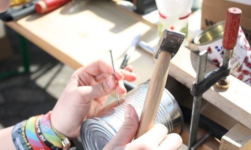 Basteln mit Verpackungsmaterial: M&auml;rmelibahn