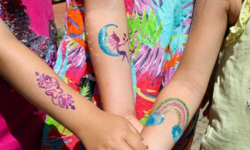 Glitzertattoos f&uuml;r Kinder