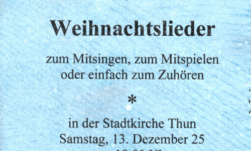 Weihnachtslieder zum Mitsingen, zum Mitspielen oder einfach zum Zuhören