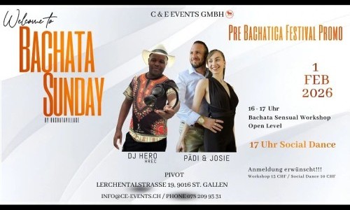Bachata Sunday "Pre Bachatica Festival Promo mit WS & Social