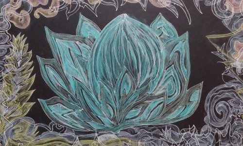 Piazza Kunst: Farbenfrohe Musterwelten - Gem&auml;lde von Kat Kamm