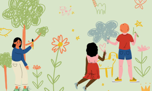 Kindernachmittag in der Bibliothek Bl&auml;si