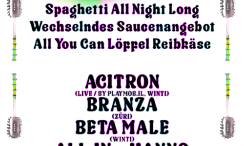 Chuchi Party, Acitron, Branza, Holdemaids, All.in x Hanno, beta male, Herr Denzler