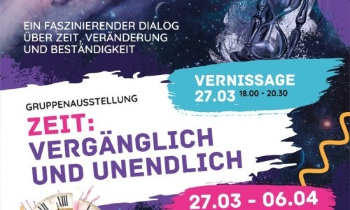 Kunstausstellung: Zeit - Verg&auml;nglich und Unendlich