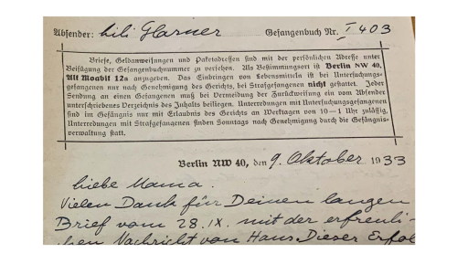 Ich muss meinen Weg gehen – Lili Glarner und ihre Zeit