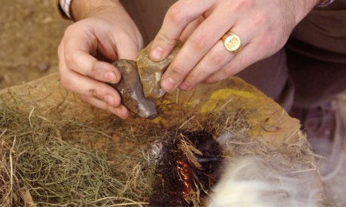 Feuermachen wie in der Antike