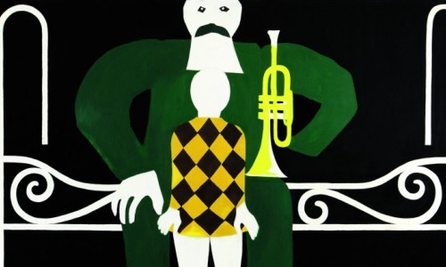 Franz Gertsch. Eisenbett und Trompete, Familie und Paare